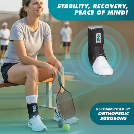 Med Spec ASO Ankle Stabilizer, Black, XX-Small