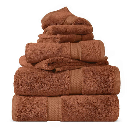 Home City, 100% Cotton, Towel Set, Rust - Towel