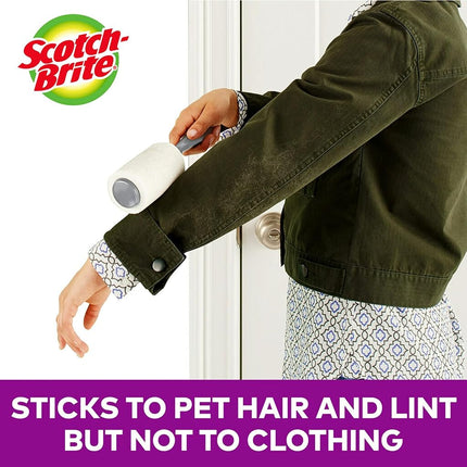 Scotch-Brite Pet Extra Sticky Lint 4, 48 Per Roller, 192 Sheets Total