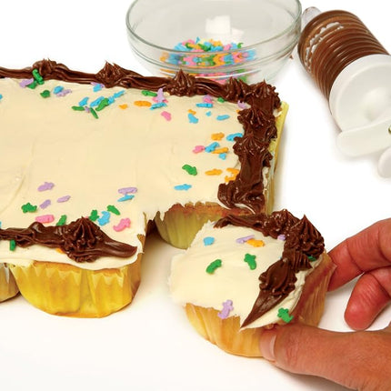 Norpro 3998 Nonstick 12-Cavity Linking Brownie Muffin Cupcake Cake Pan, Squares