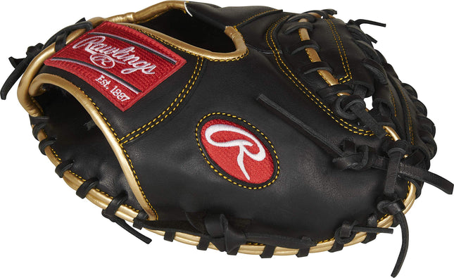 Rawlings | R9 Baseball Catcher's Training Mitt | 27" |1-Piece Solid Web | Right Hand Throw