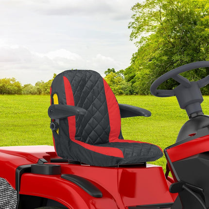 Craftsman Riding Lawn Mower Seat Cover, Medium, Black/red