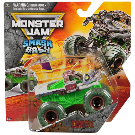 Monster Jam Smash & Bash Zombie - Series 02 1:64 S