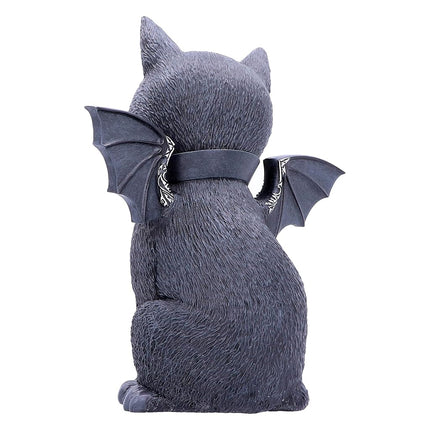 Nemesis Now Large Malpuss Winged Occult Cat Figurine, Black, 24cm
