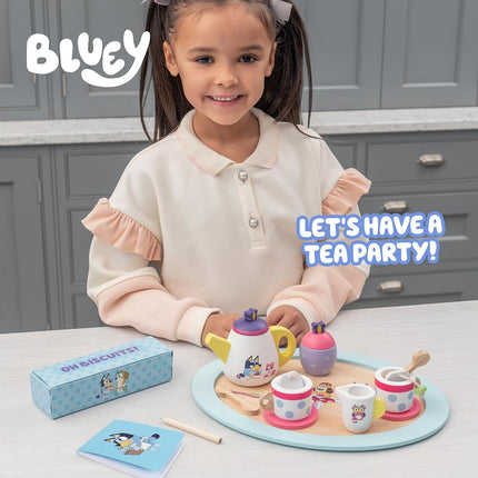 Bluey Wooden Tea Party 18-Piece Activity Toy Playset