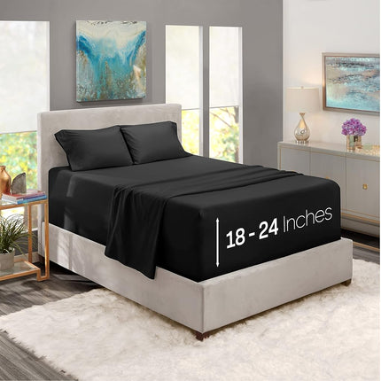 Nestl Extra Deep Pocket Sheets - Fits Mattress 18-
