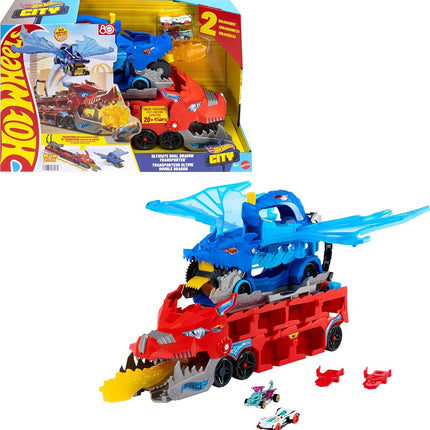 ​Hot Wheels City Ultimate Dual Dragon Transporter 