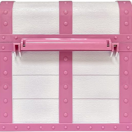 Teacher Created Resources Pink and White Treasure Chest with Lock and Key (TCR6055)