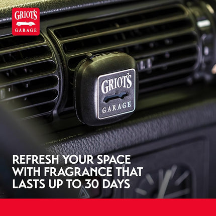 Griot's Garage 10763 – Air Freshener with Vent Clip, Fine Leather