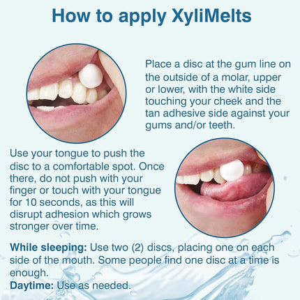 Oracoat XyliMelts for Dry Mouth Night Time or Day - Moisturizing Dry Mouth Adhering Discs, Sugar Free with Xylitol, 230 Count, Mild- Mint Flavor, 8-Hour Relief