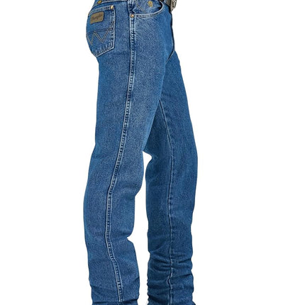 Wrangler Men's George Strait Cowboy Cut Original Fit Jean, Heavyweight Stone Denim, 33W x 32L