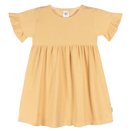 Gerber Girls Toddler Short-Sleeve and Sleeveless Dress Set, Bouquets, 3T