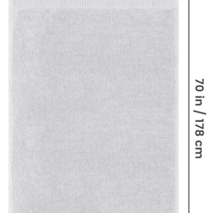 Utopia Towels - Premium Jumbo Bath Sheet (90 x 180 cm, 2 Pack) - 100% Ring Spun Cotton Highly Absorbent and Quick Dry Extra Large Bath Sheet - Super Soft Hotel Quality Towel (Silver)