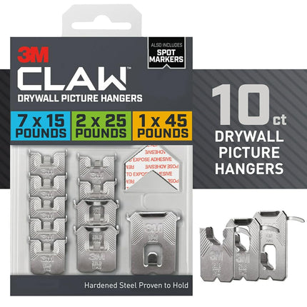 3M Claw Drywall Picture Hangers: 15, 25, 45 lb. Va