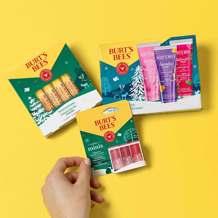 Burt's Bees Hand Cream Gift Set With Shea Butter, Lavender and Honey, Wild Rose and Berry and Watermelon and Mint, 3 Pack