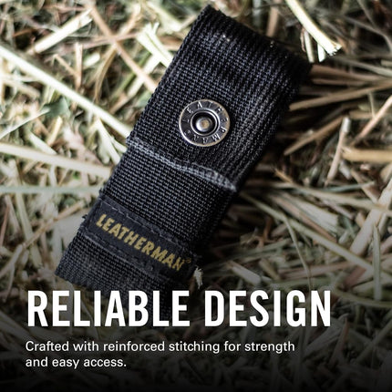 Leatherman Nylon Multitool Sheath, Durable Holster, Snap, Medium, Black