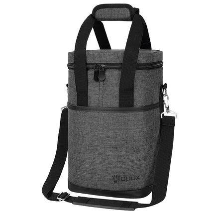 opux Wine Bag, 4 Bottle Wine Cooler Bag, Insulated