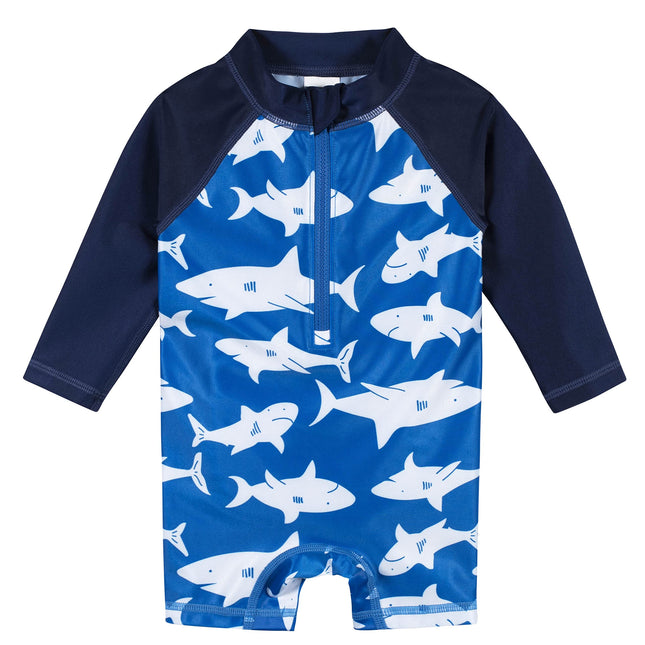 Gerber Boys' Toddler Long Sleeve One Piece Sun Pro