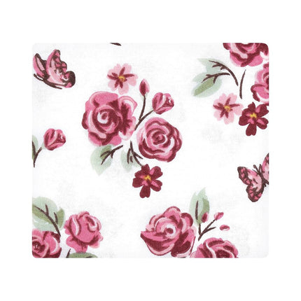 Hudson Baby Unisex Baby Cotton Flannel Receiving Blankets, Sweet Roses, One Size