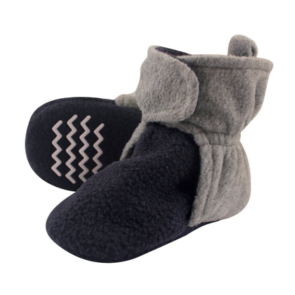 Hudson Baby Unisex-Baby Cozy Fleece Booties, Navy 