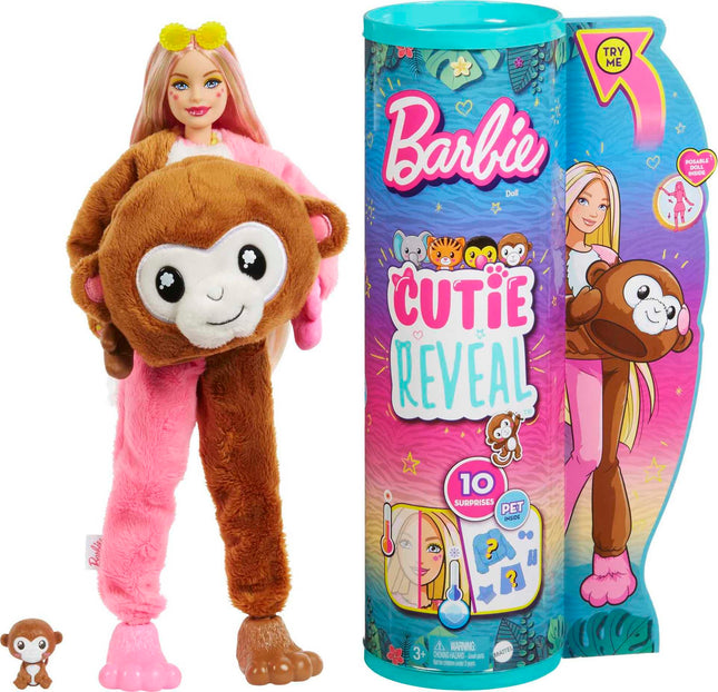Barbie Dolls and Accessories, Cutie Reveal Doll wi