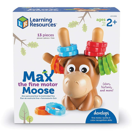 Learning Resources Max the Fine Motor Moose, Fine Motor Toy for Toddlers, Ages 18 mos+