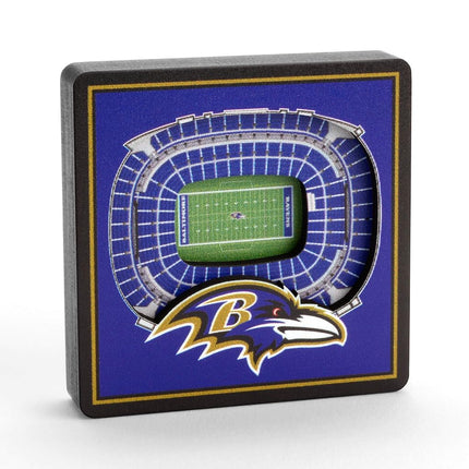 YouTheFan NFL Baltimore Ravens 3D StadiumView Magnets - M&T Bank Stadium