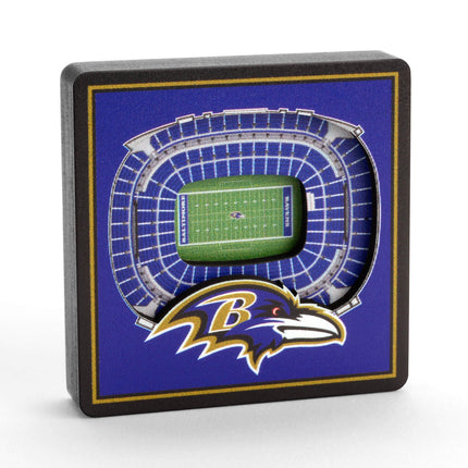 YouTheFan NFL Baltimore Ravens 3D StadiumView Magn