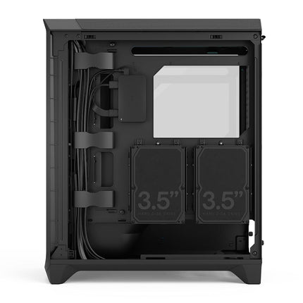 Fractal Design Meshify 3 Ambience Pro RGB Black Tempered Glass Light Tint - High Airflow PC Gaming Case - Mesh Front Panel - Adjust Pro Hub and Three ARGB Momentum 14 Fans Included