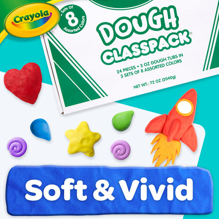 Dough Modeling CRAYOLA CLASSPACK 3 OZ Set of 24