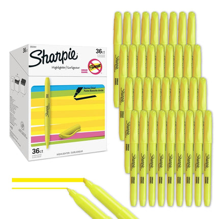 Sharpie Pocket Highlighters, Chisel Tip, Fluoresce