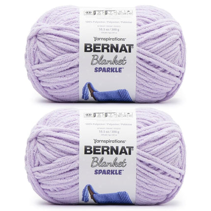 Bernat Blanket Sparkle Lavender Yarn - 2 Pack of 1