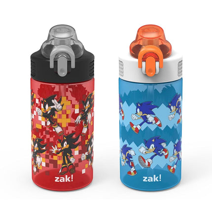 Zak Designs Sonic Sage 16oz Leak-Proof Straw Kids 