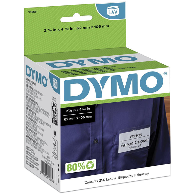 Dymo 30856 – Badges/Badge Holders (White)