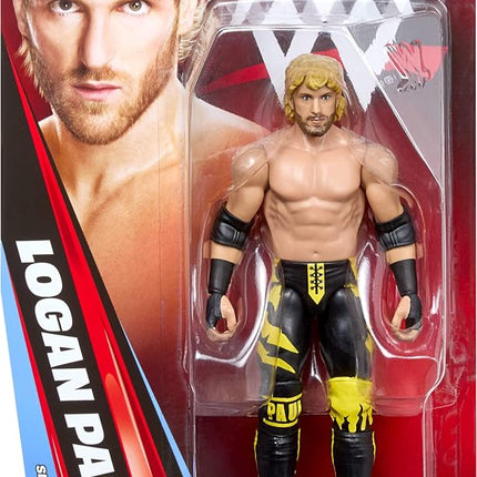 Mattel WWE Logan Paul Action Figure, Main Event Series #164, 6-inch Collectible Superstar with 14 Articulation Points & Life-Like Look, JHJ08