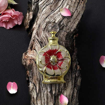 Swiss Arabian Layali Rouge For Women- Floral, Fruity, Gourmand Concentrated Perfum Oil- Luxury Fragrance From Dubai- Long-Lasting Perfume With Papaya, Lemon, Peach, Rose, Coconut, Hibiscus Notes-15ml
