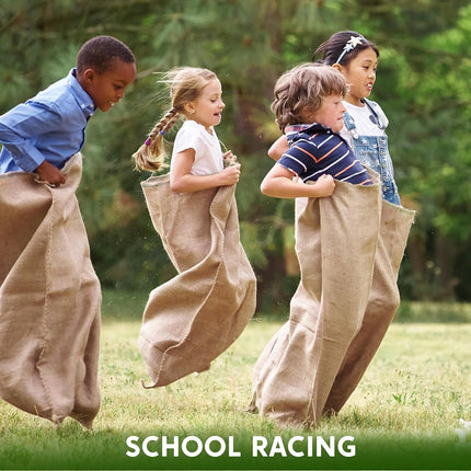 JOYIN 6 Pack Large Burlap Potato Sack Race Bags, 39" x 25" Potato Sacks Racing Bags for Kids & Adults,Outdoor Play, Family Reunion, Outdoor Picnic Party, Outside Yard Lawn Easter