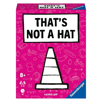Ravensburger That's Not a Hat, Fast Memory and Bluffing Card Game for Kids and Adults, Travel Party Game for 3 to 8 Players, Ages 8 Years and Up