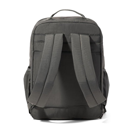 Baggallini Women's Everyday Backpack-11x15.5" Lightweight Water-Repellent Nylon Travel Bag W/Padded Laptop Sleeve & RFID, Charcoal, One Size, Everyday Laptop Backpack - 11x15.5" Lightweight
