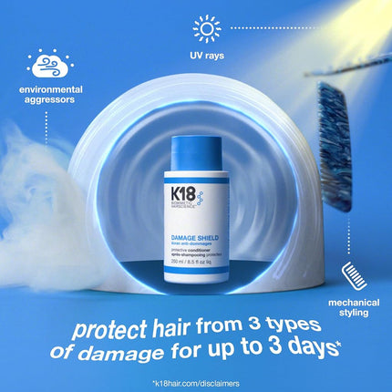 K18 Damage Shield Protective Conditioner, Detangles and Softens, 250ml