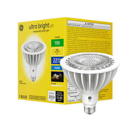 GE Ultra Bright LED Bulbs, 250 Watt, Daylight, PAR