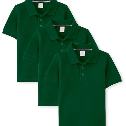 Lot de 3 polos à manches courtes Gymboree pour garçons et tout-petits, Vert, 3T