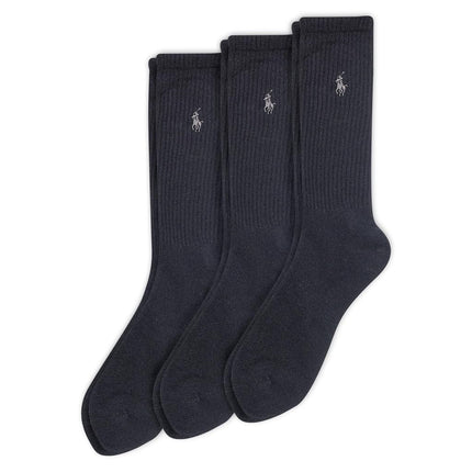 Polo Ralph Lauren Men's Ribbed Casual Crew Socks -