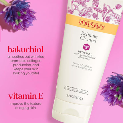 Renewal Refining Cleanser by Burts Bees for Unisex - 6 oz Cleanser