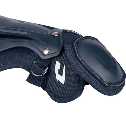 Protège-tibias de receveur de baseball à double genou CHAMPRO Optimus MVP, longueur 14,5", CG104NY, marine