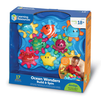 Learning Resources (UK Direct Account) LER9220 Learning Resources Build and Spin Ocean Wonders, Multicoloured
