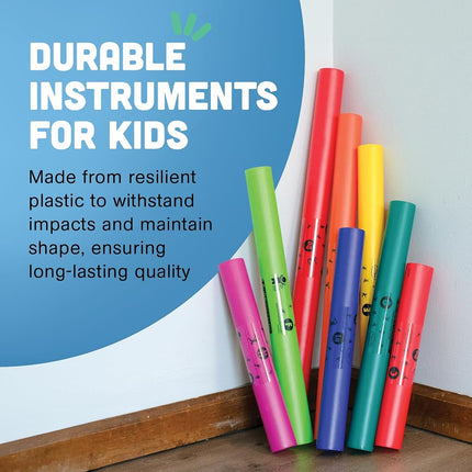 Constructive Playthings Boomwhackers Tubes, Music Making for Kids, Classroom Toys, Ages 3 Years and Up