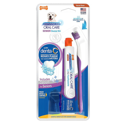 Nylabone Advanced Oral Care Senior Dog Dental Kit 