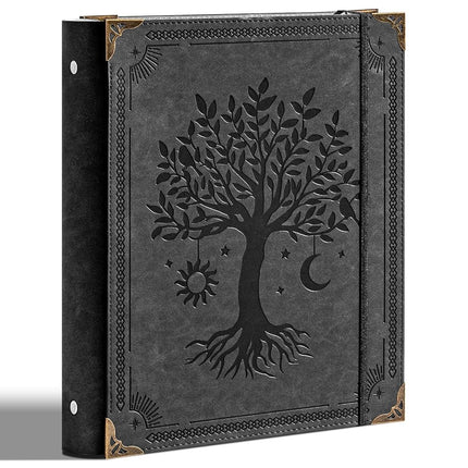 Ovesmusl PU Leather 3 Ring Binder 2 Inch Fits 8.5"
