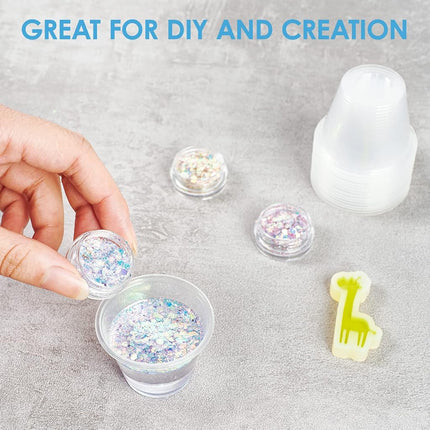 1000 Pack Disposable Medicine Cups (1 oz), Medical Plastic Measuring Cups for Medical Purposes, or Mixing and Measuring Resin, Epoxy, DIY Arts & Crafts, Paint, Cooking